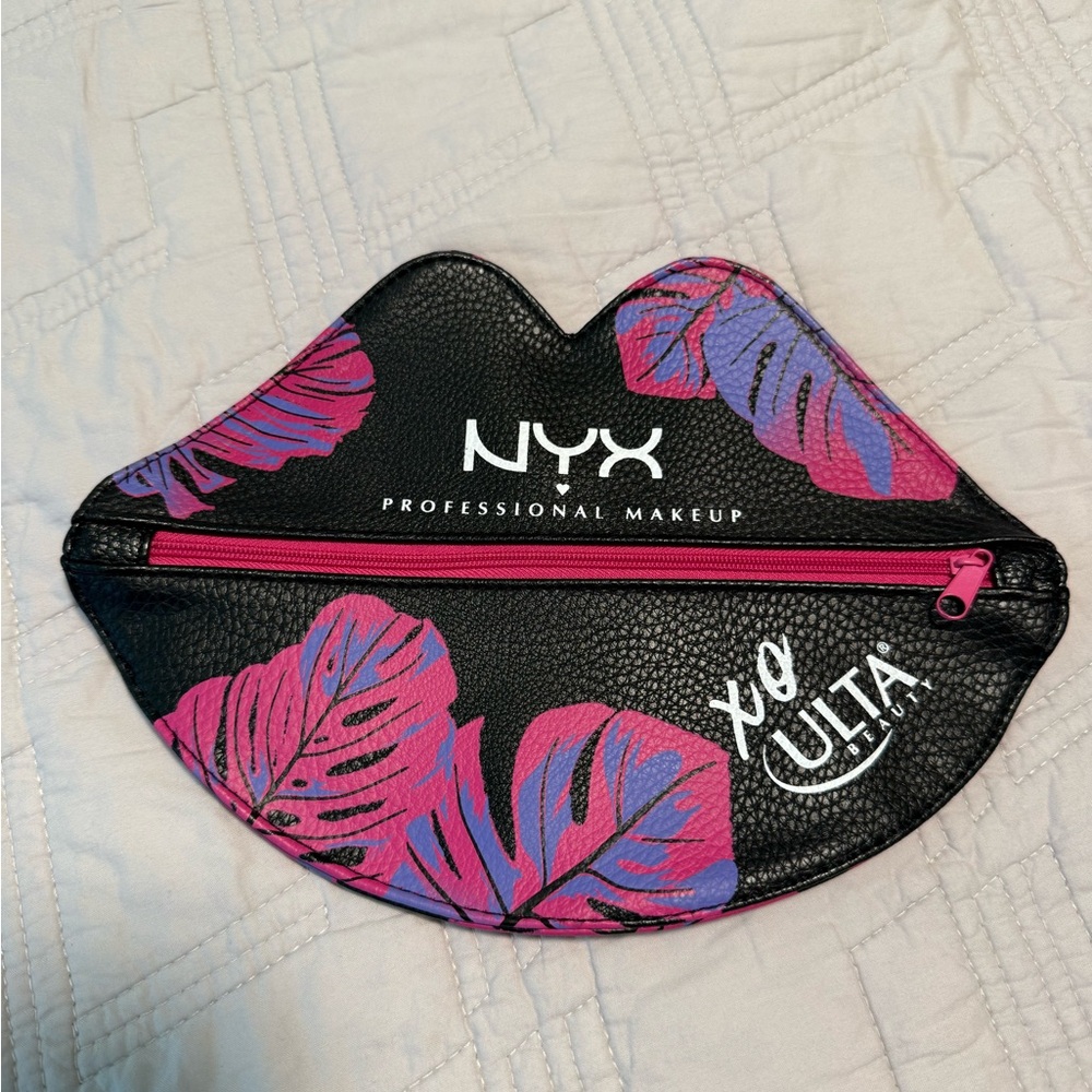 NYX Ulta cosmetic bag lip shaped